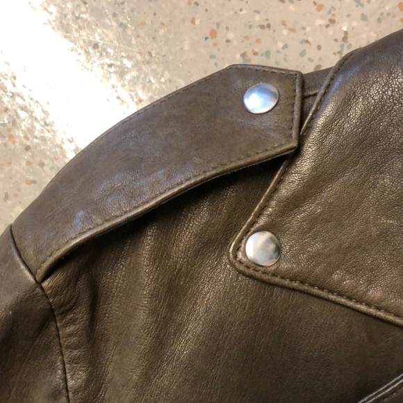 Club Monaco Vaeda Leather Jacket // Size XS